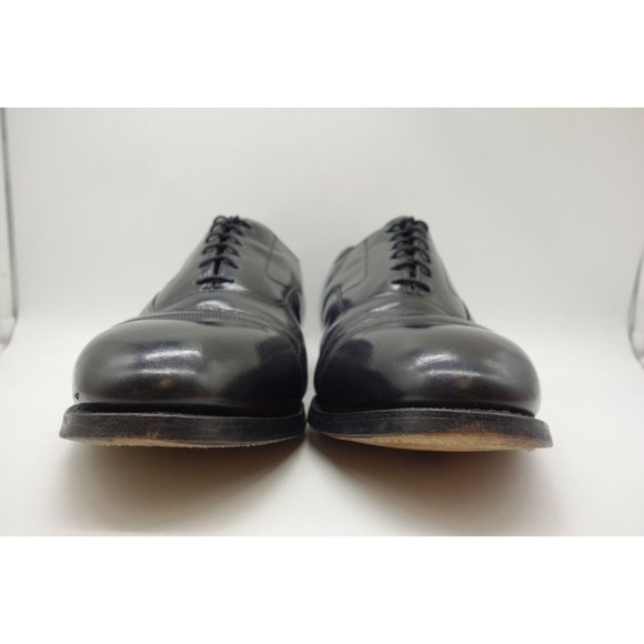 Johnston Murphy Optima USA Black Leather Cap Toe Lace Up Oxfords Shoes Mens 13 D main image 10